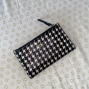 Authentic Kate Spade Houndstooth Wallet - GREAT condition
